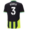 Maillot de Supporter Manchester City Ruben 3 Extérieur 2024-25 Pour Homme